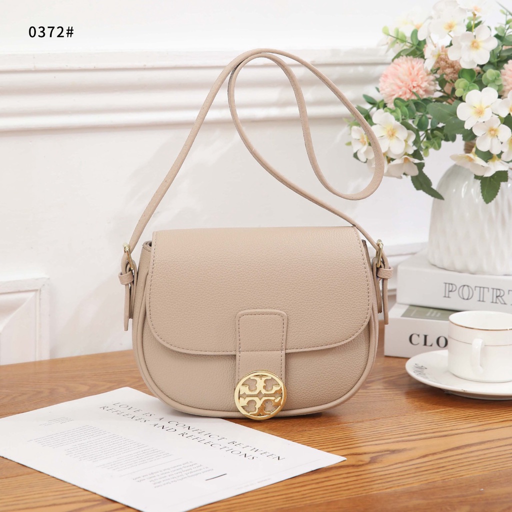 TB  Leather Crossbody Bag 0372