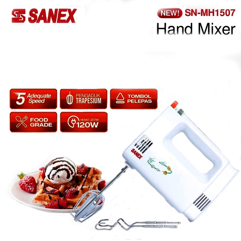 Terbaru Sanex  SN - MH1507 Hand Mixer / Sanex mixer