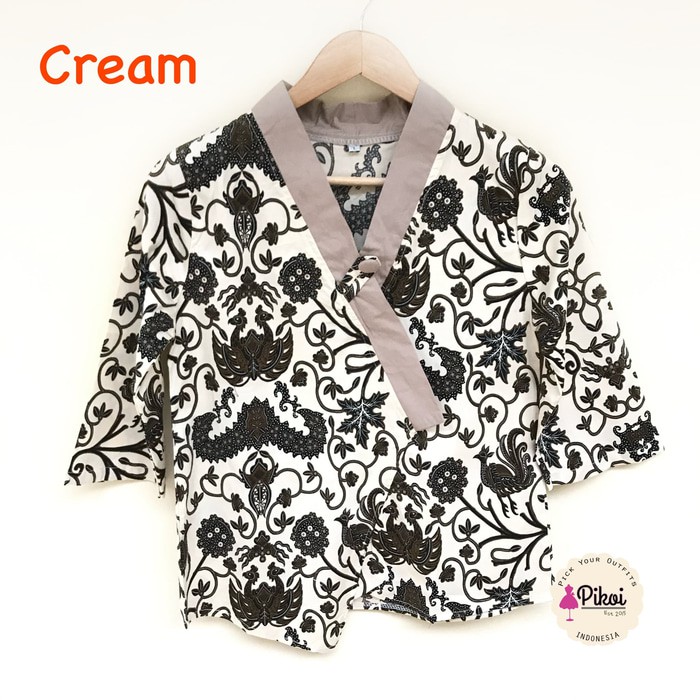 Baju Batik / Batik Wanita Modern 7/8 / atasan peplum / kantor / kerja