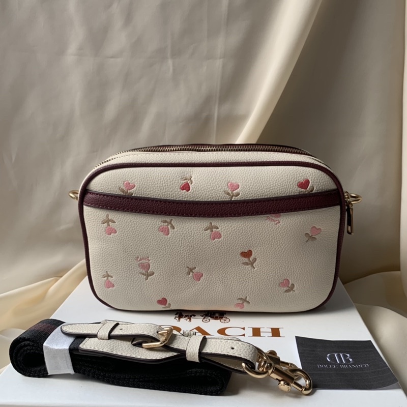 Coach Jes Crossbody With Heart Floral Print (C2835)