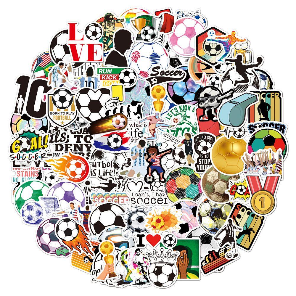 Top 100Pcs 2022stiker Piala Dunia Qatar New Water Cup Koper Graffiti Sticker