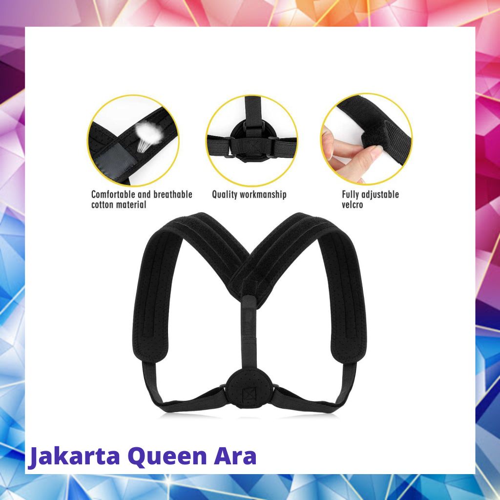 Tali Korektor Postur Punggung Body Harness Support Belt 90-110cm 1022