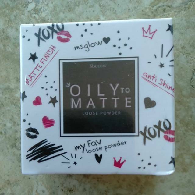 Loose powder / bedak tabur ms glow / oily matte