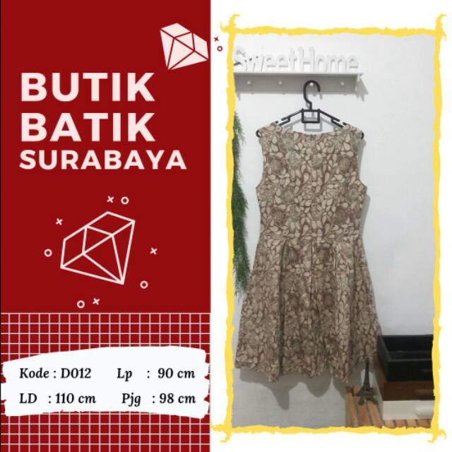 FLASH SALE RAMADHAN Dress batik warna pastel yang kalem dan elegant