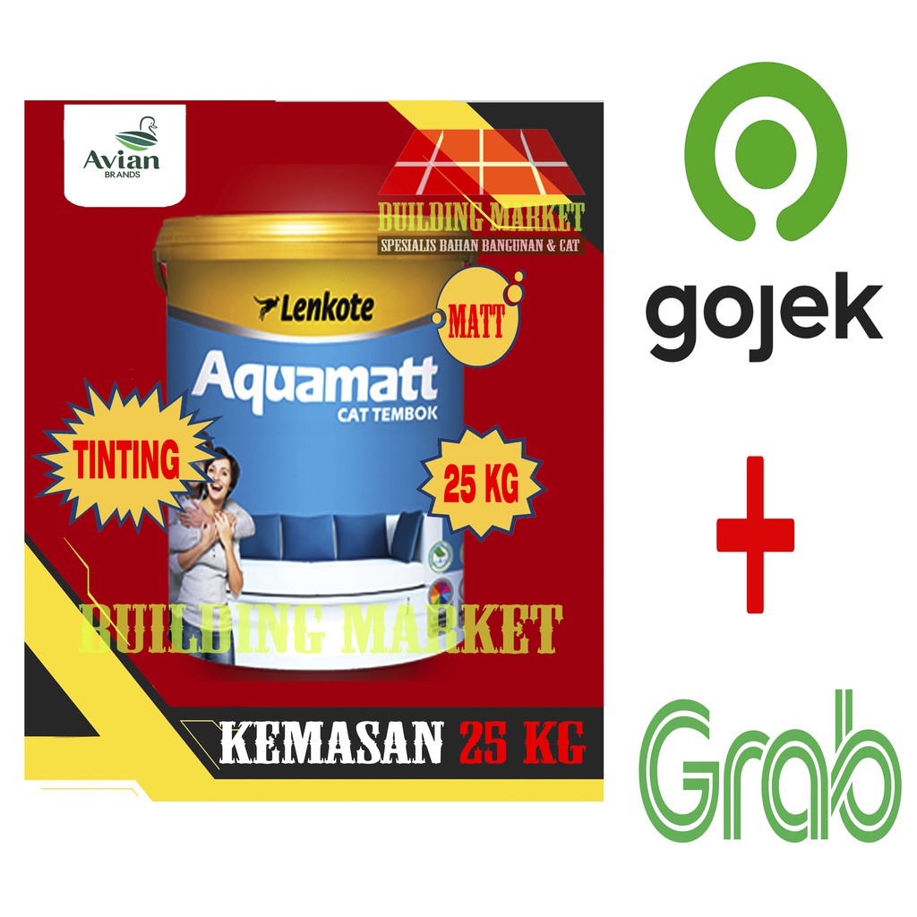 CAT AVIAN BRANDS CAT TEMBOK TINTING LENKOTE AQUAMATT INTERIOR 25 KG