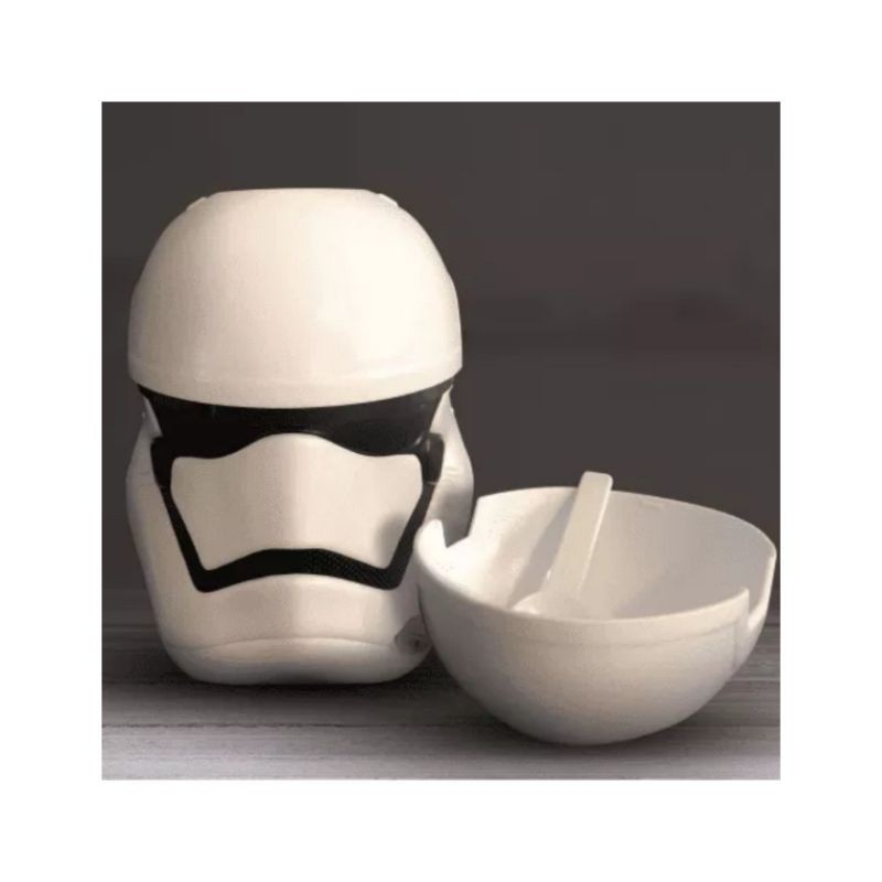 NESTLE Breakfast Cereal Koko Krunch STAR WARS Stormtrooper Bowl Spoon Set Travel Unit NEW