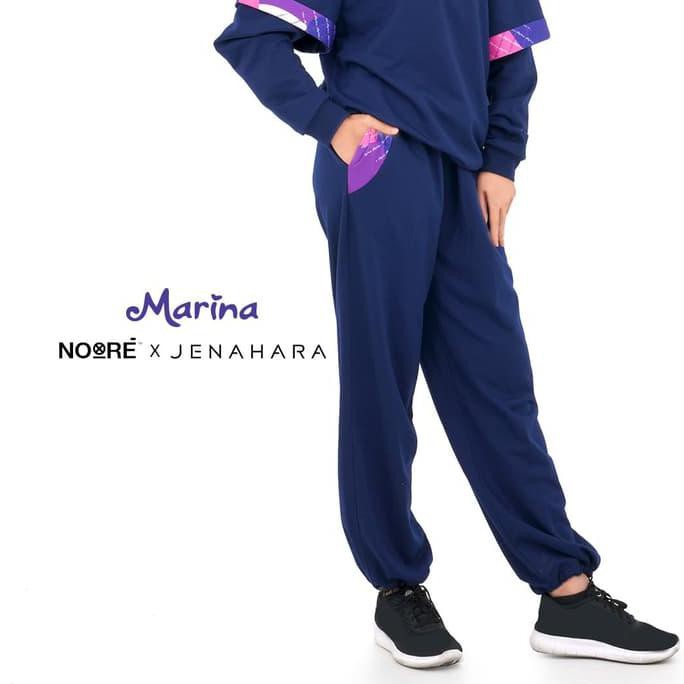 CUCI GUDANG► celana cewek kekinian TAGS - SPORT PANTS MARINA X NOORE X JENAHARA "SHIN" NAVY - S