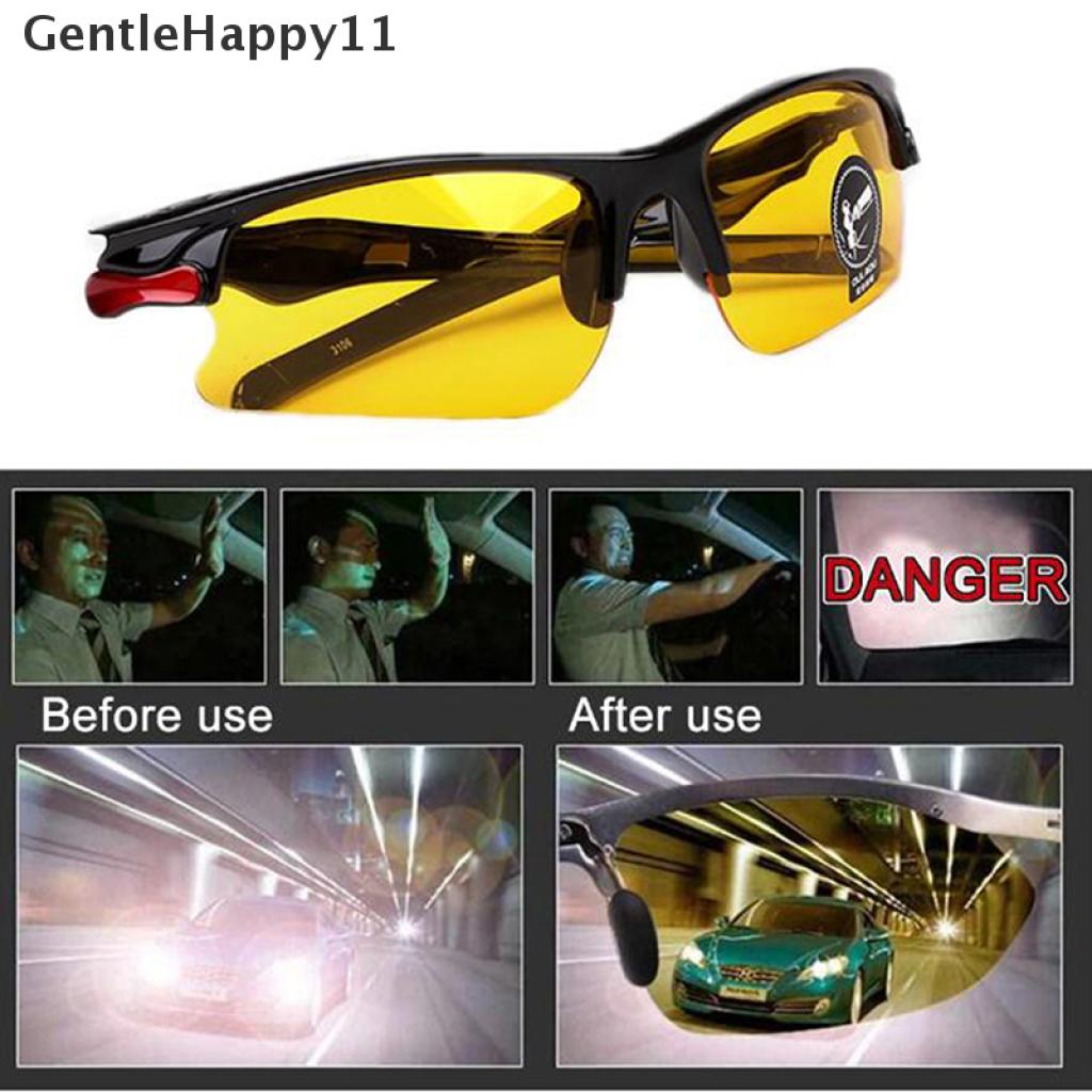 Gentlehappy 1Pc Kacamata Polarized Anti Silau Goggles Glasses Night Vision Kacamata Berkendara