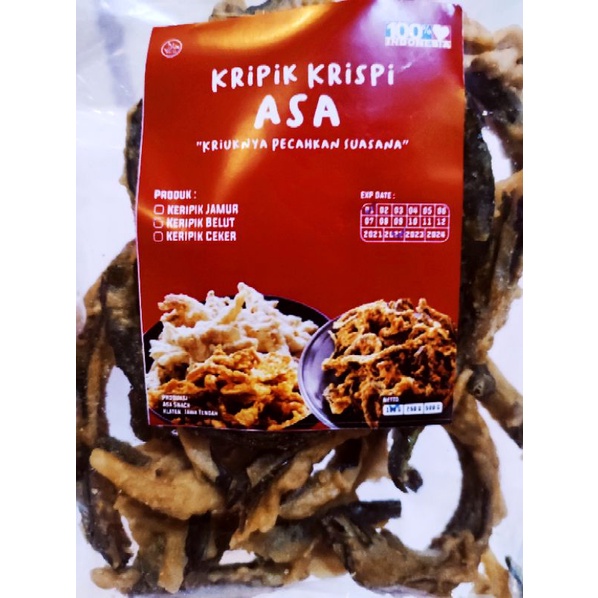 

Kripik Belut Krispi Premium 100gr