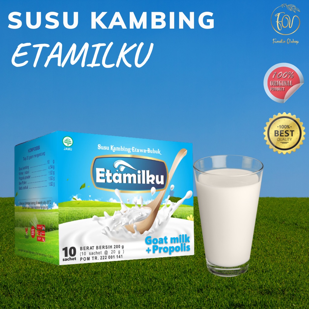 

Etamilku SUSU KAMBING ETAWA PLUS Propolis | Susu Kambing Etamilku Herbal Original