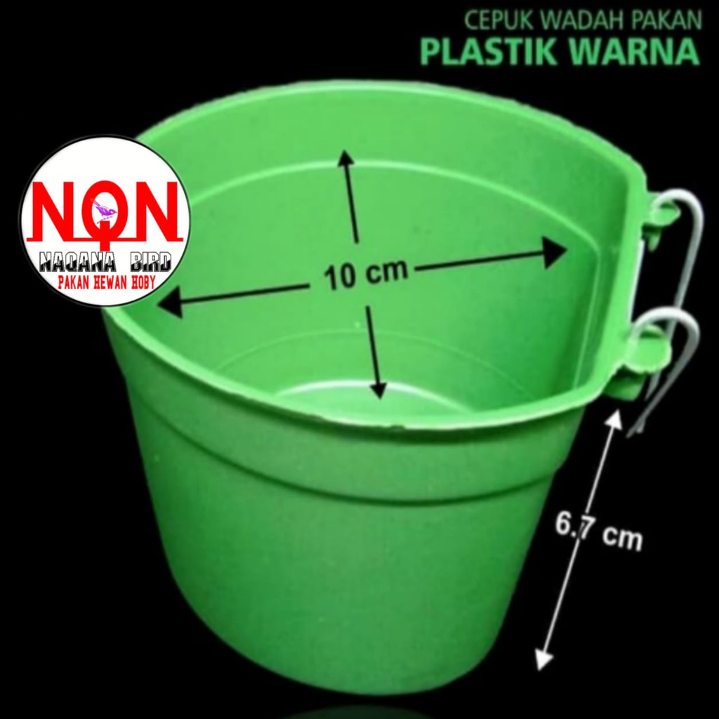 Cepuk Wadah Pakan Minum burung Plastik Kecil TM PLastik