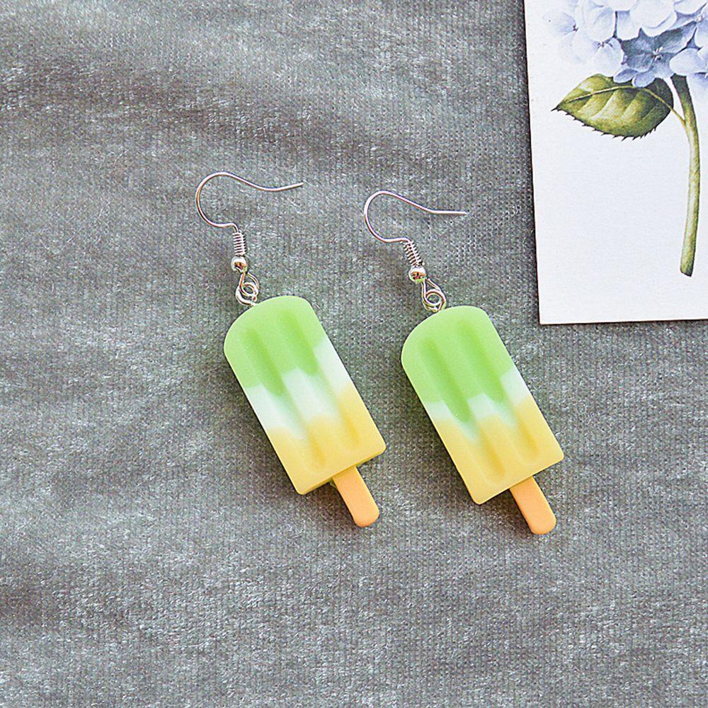 Nanas 1pasang Resin Eardrop Kepribadian Kreatif Menjuntai Drop Earrings