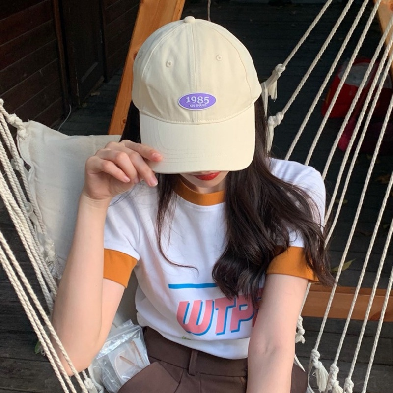 1985 Topi Baseball Lembut Gaya Korea Untuk Pria / Wanita