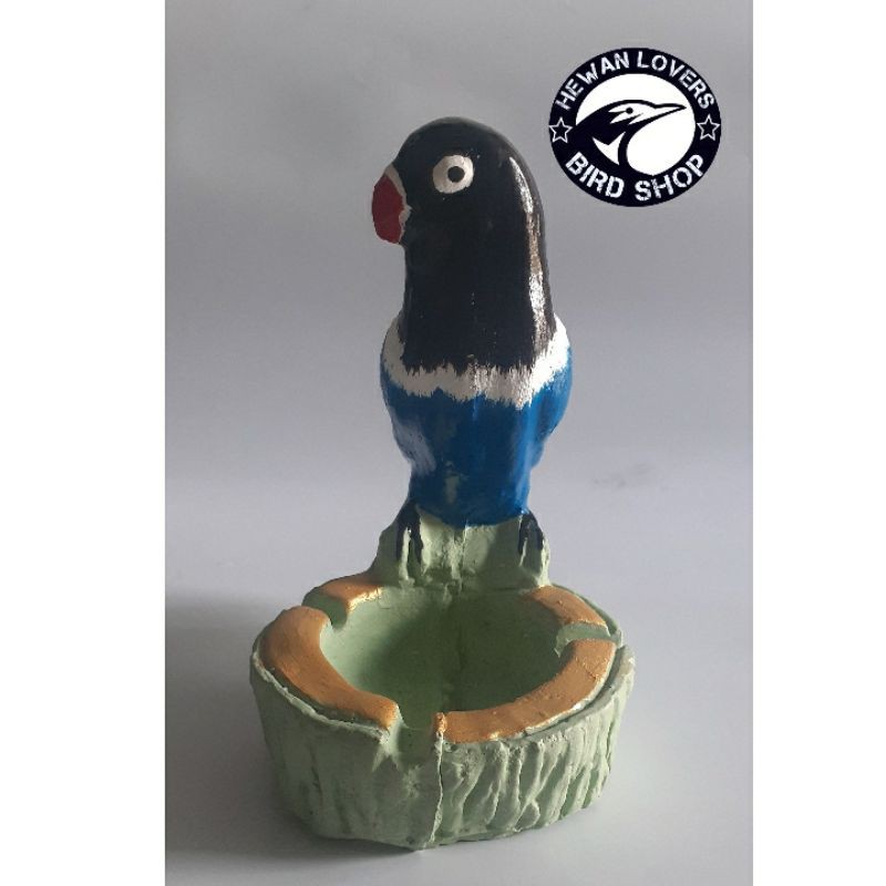 MAINAN BURUNG LOVEBIRD ASBAK