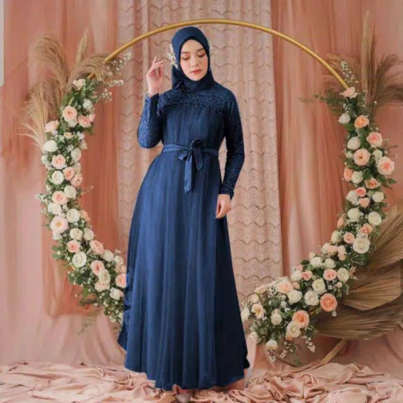 XOS - MAXI DRESS MIKAILA / MAXI TERBARU / FASHION MUSLIMA / COD✅ (Good Quality)