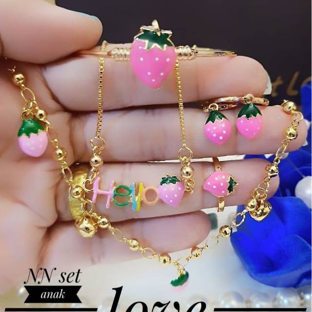 Xuping set perhiasan anak lapis emas 18k 3018k