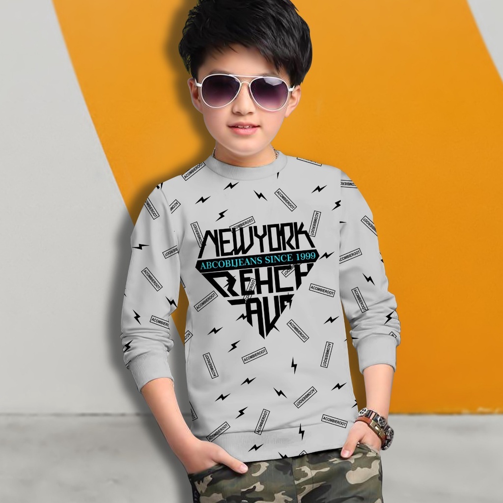 Switer New Yock Terbaru / Sweater Anak Laki-laki /  Sweeter Gaming Bahan Babyterry / FLAVA_STORE