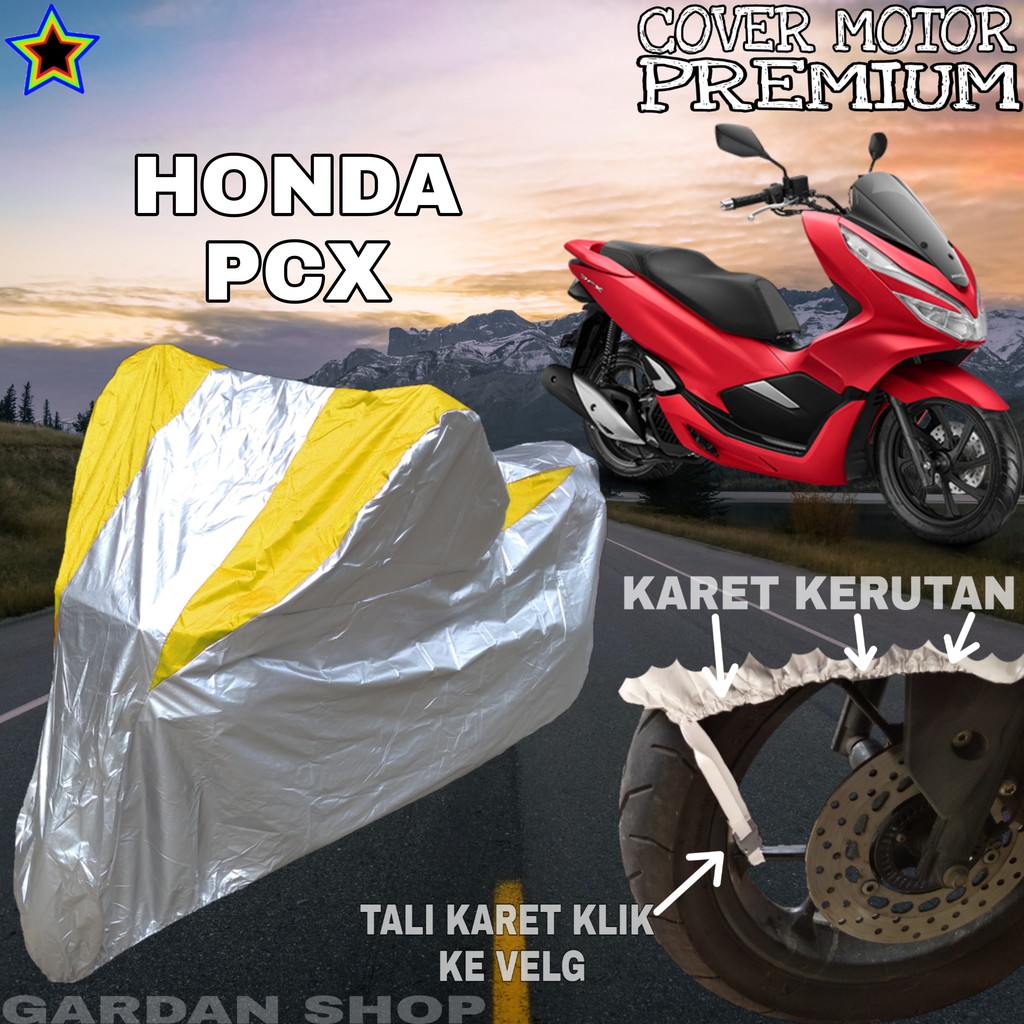 Sarung Motor HONDA PCX Silver KUNING Body Cover Pcx PREMIUM