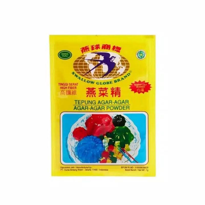 

Agar agar swallow 7gr Sachet