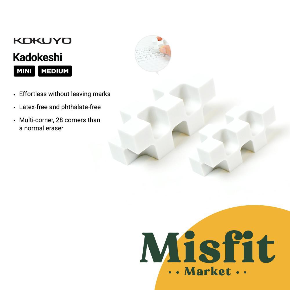 

Kokuyo KADOKESHI Plastic Eraser Set of 2 Penghapus Pensil
