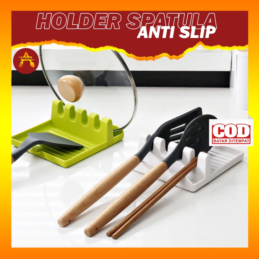 Holder Spatula Hp883m Holder Tutup Panci Sutil Peralatan Perlengkapan Masak Holder Dapur Anti Slip