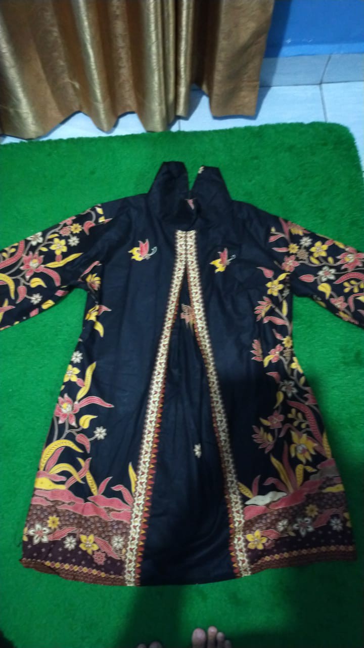 Batik Kevin - Cod - Baju Atasan Batik Wanita  - Tunik Batik Ukuran S Sampai Xxxl Ld 120cm