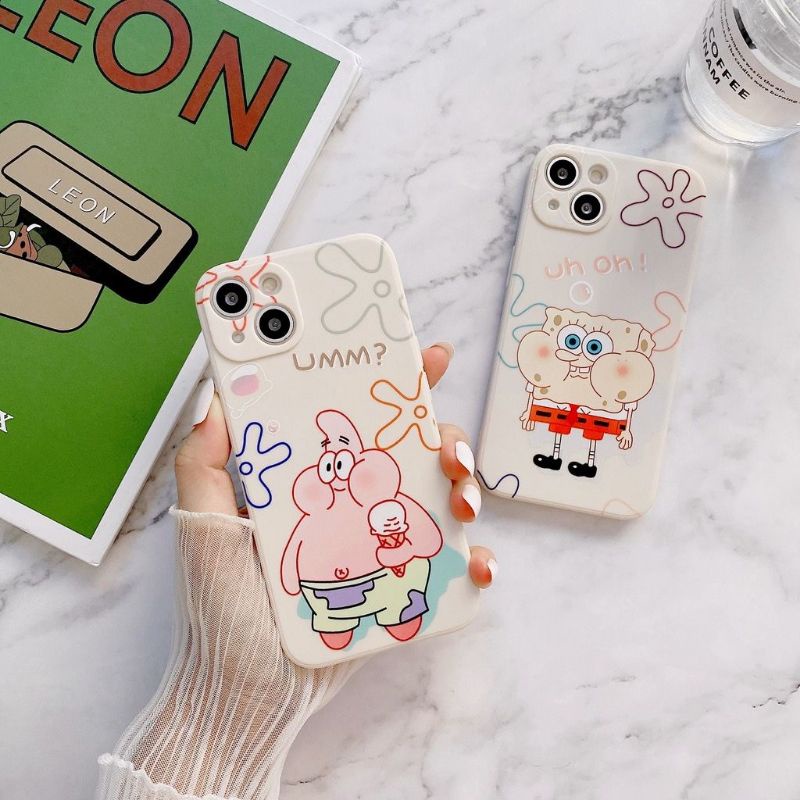 CASE MOTIF SPONGEBOB PATRICK IPHONE 7 PLUS 8 PLUS X XS XS MAX XR - UA