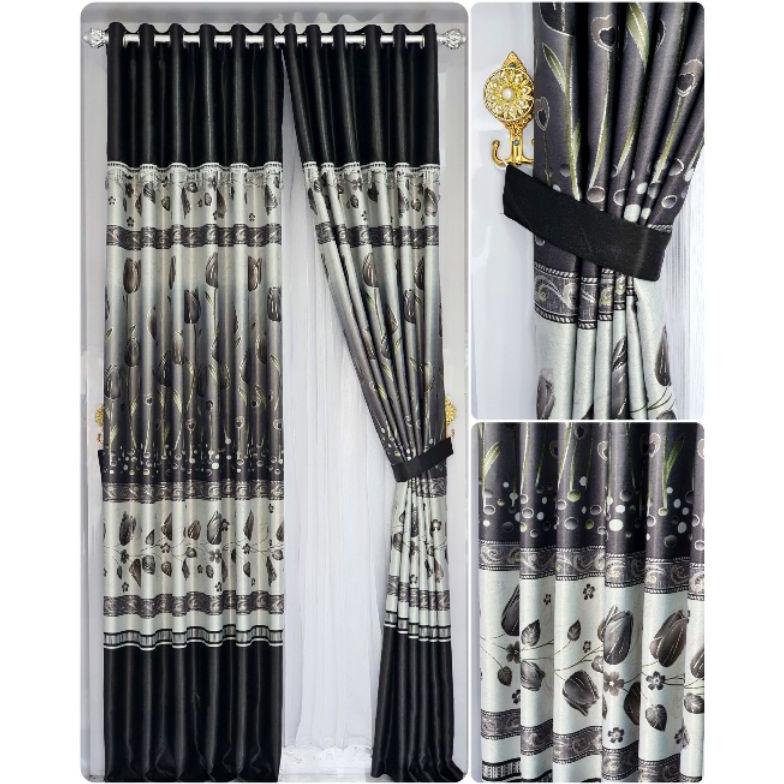 BISA BAYAR DI TEMPAT / GORDEN BLACKOUT PRIN MAS BUNGA TULIP A3 GORDEN JENDELA MINIMALIS GORDEN PINTU