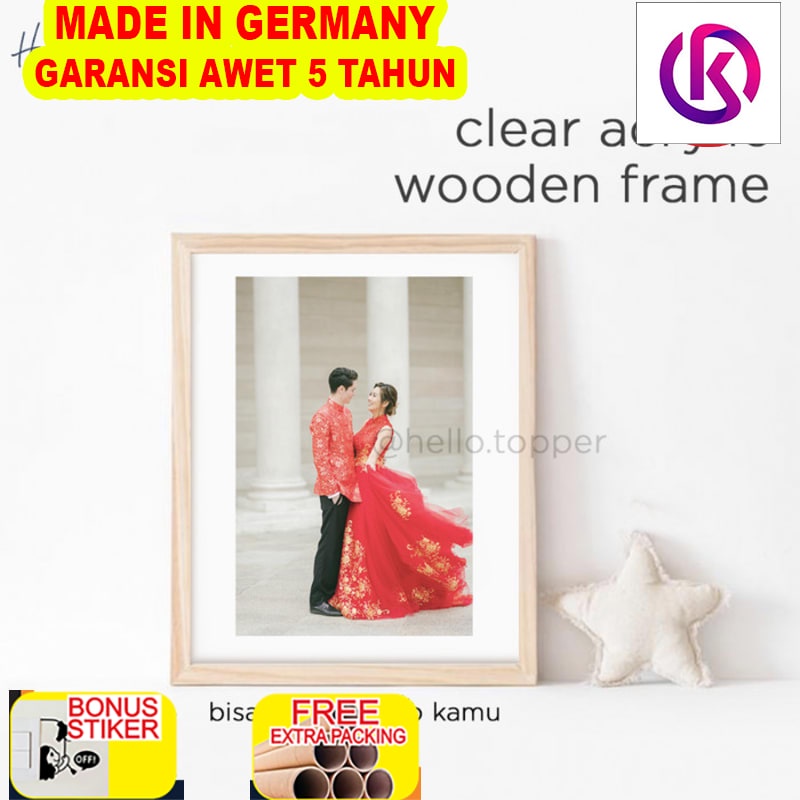 

Grosir Print Foto Floating Frame Gift Akrilik | Custom Akrilik Gift Frame - 15X21