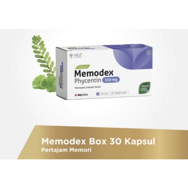 Memodex box 30 kapsul ( memperbaiki sirkulasi darah fungsi otak )