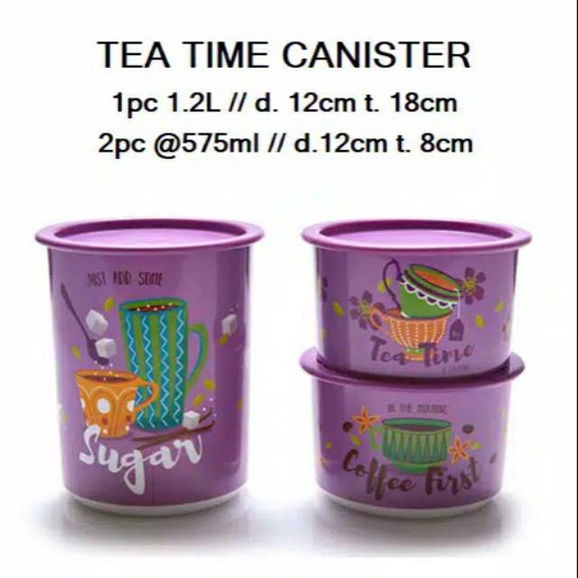 Tea Time Canister Tupperware