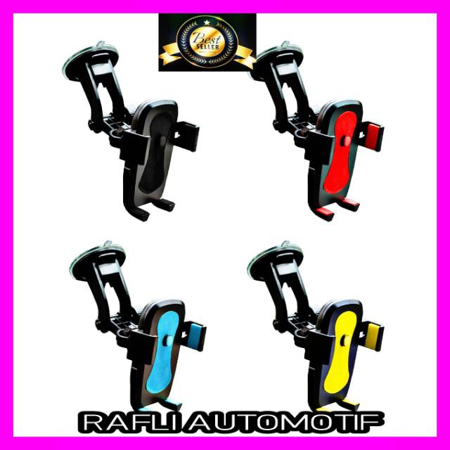 Holder HP Mobil Universal Car Phone Holder HP  Tripod Stick Tongsis Aksesoris Interior Mobil