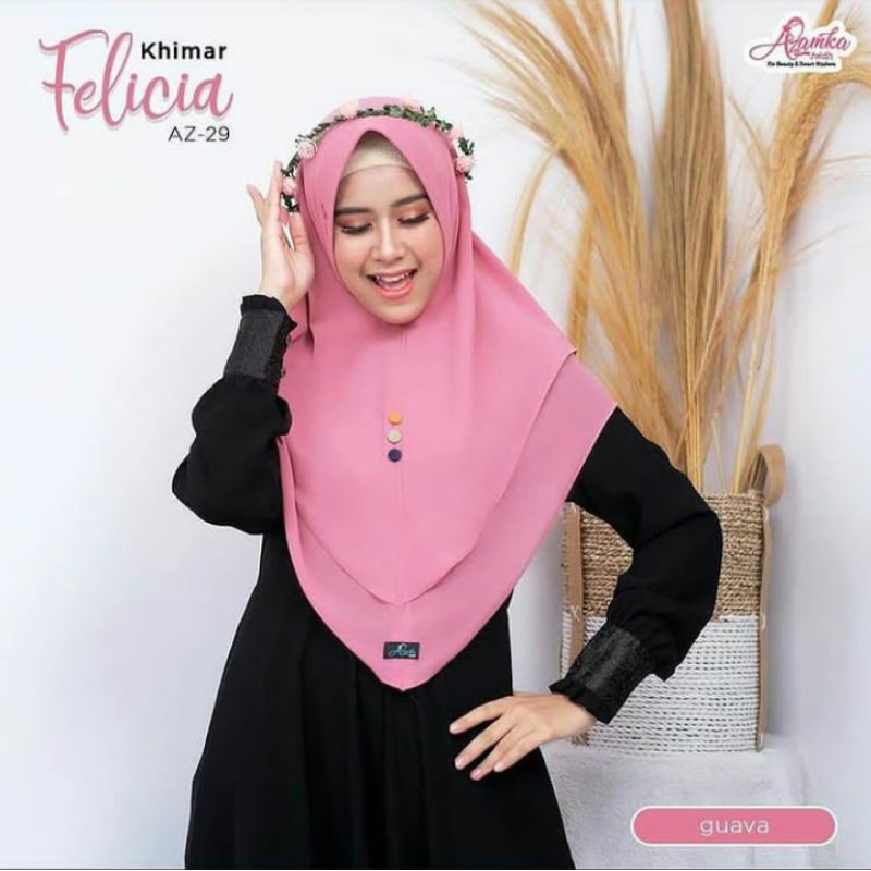Khimar Felicia Azamka | Khimar Antem | Jilbab Azamka | Khimar Pad