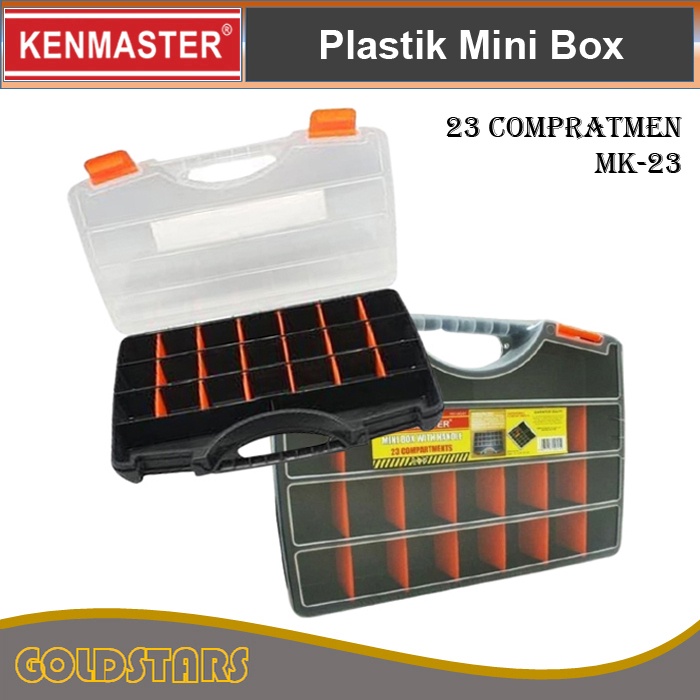 Plastik Mini Box 23 Compratment Kenmaster Mini Tool Box 23 slot - Tempat Penyimpanan