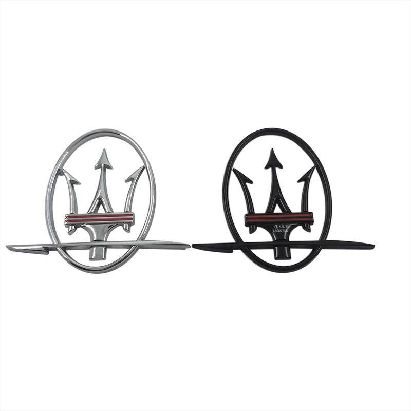 1pc Stiker Emblem Logo MASERATI Bahan Metal Untuk Dekorasi Mobil MASERATI