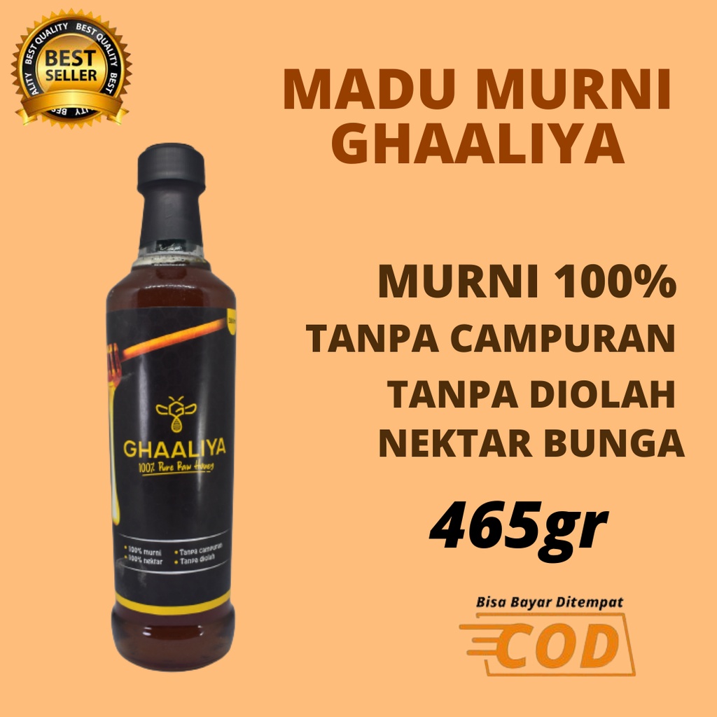 

Madu Murni Asli Nektar Bunga Multiflora 350ml / 465gram