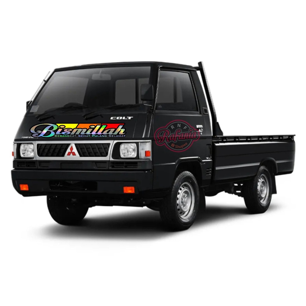 STIKER MOBIL PINTU KABIN TRUK PICK UP BISMILLAH HOLOGRAM  STIKER BISMILLAH BERANGKAT SEHAT PULANG SELAMAT BISA UNTUK PINTU BELAKANG PICK UP KABIN DEPAN PICK UP KABIN TRUK GRANMAX L300 SS TRUK CENTER TRUK HINO