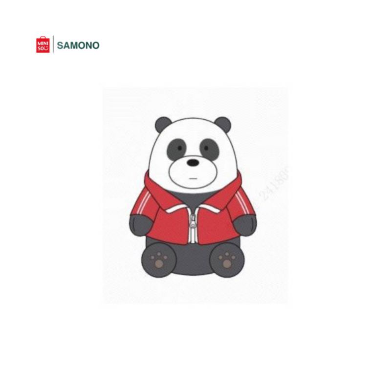 MINISO WE BARE BEARS COLLECTION SPORTSWEAR PLUSH TOY ( PANDA ) | BONEKA
