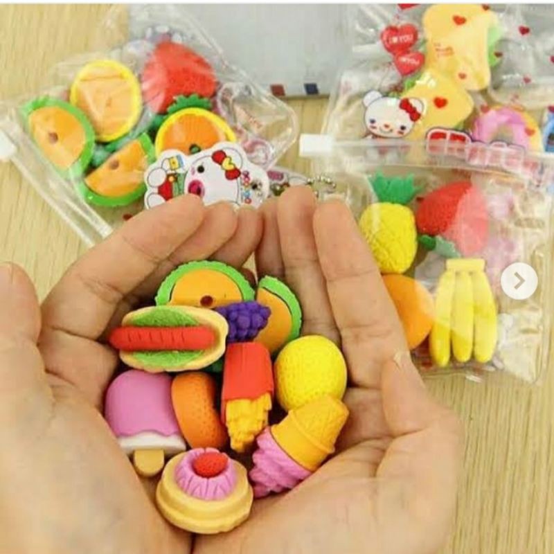 

1pcs Penghapus bentuk makanan penghapus lucu dan unik Penghapus Junk food