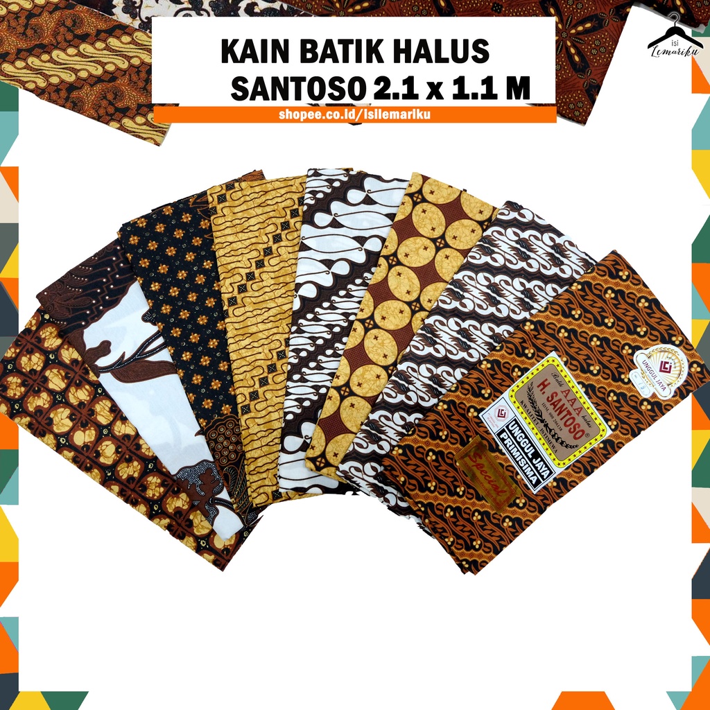 Kain Panjang Batik Jarik Halus H. Santoso Spesial 2x1meter