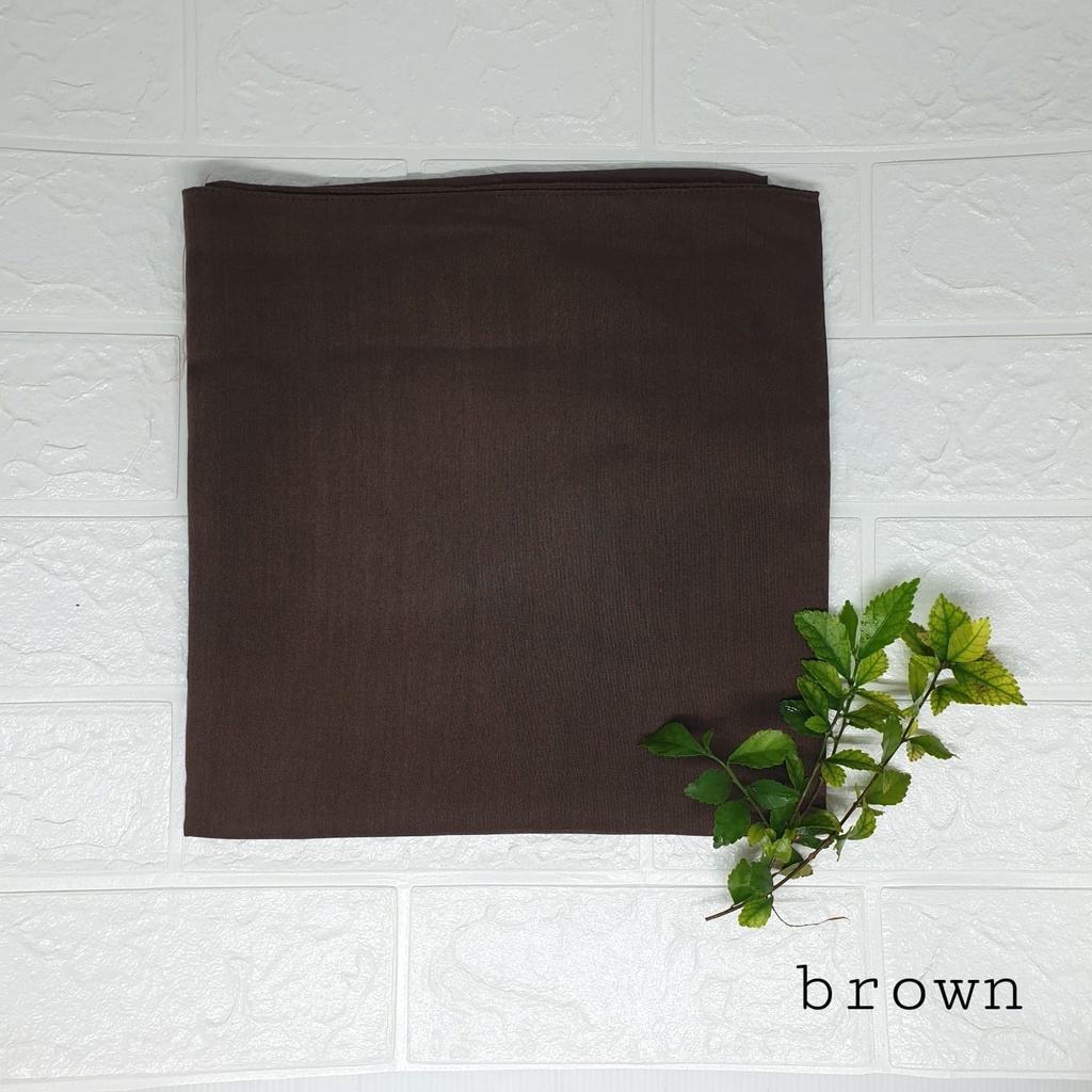 Hijab segi empat paris premium paris amour-Brown
