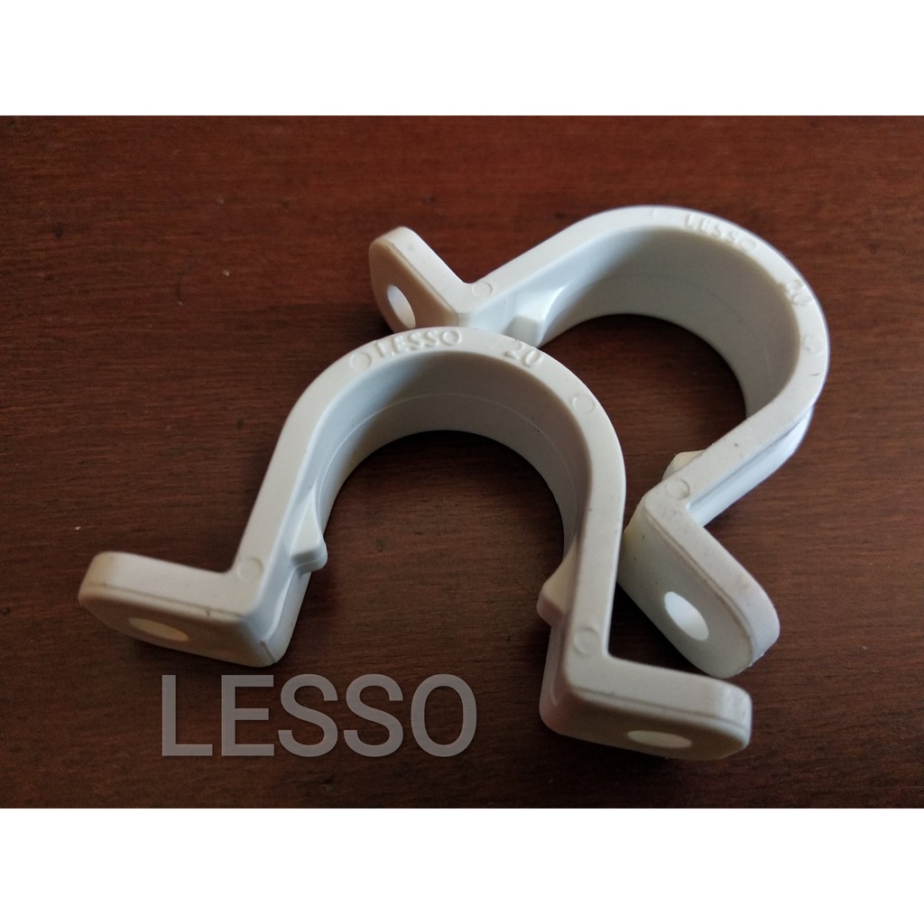 U Style Klem Conduit LESSO 20mm 1/2 Penjepit Pipa Listrik Clamp Pipa Elektrik Clamp Conduit