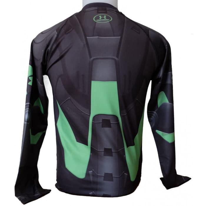 Pakaian kaos gaul  KAOS BAJU SUPER HERO IRON MAN BLACK LONG SLEEVE GYM FITNES SEPEDA LARI ash shop