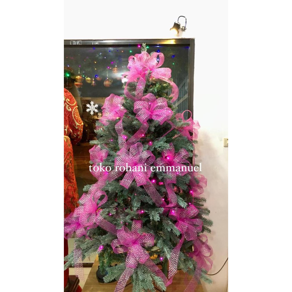 

Pita pohon natal satuan / christmas ribbon pink