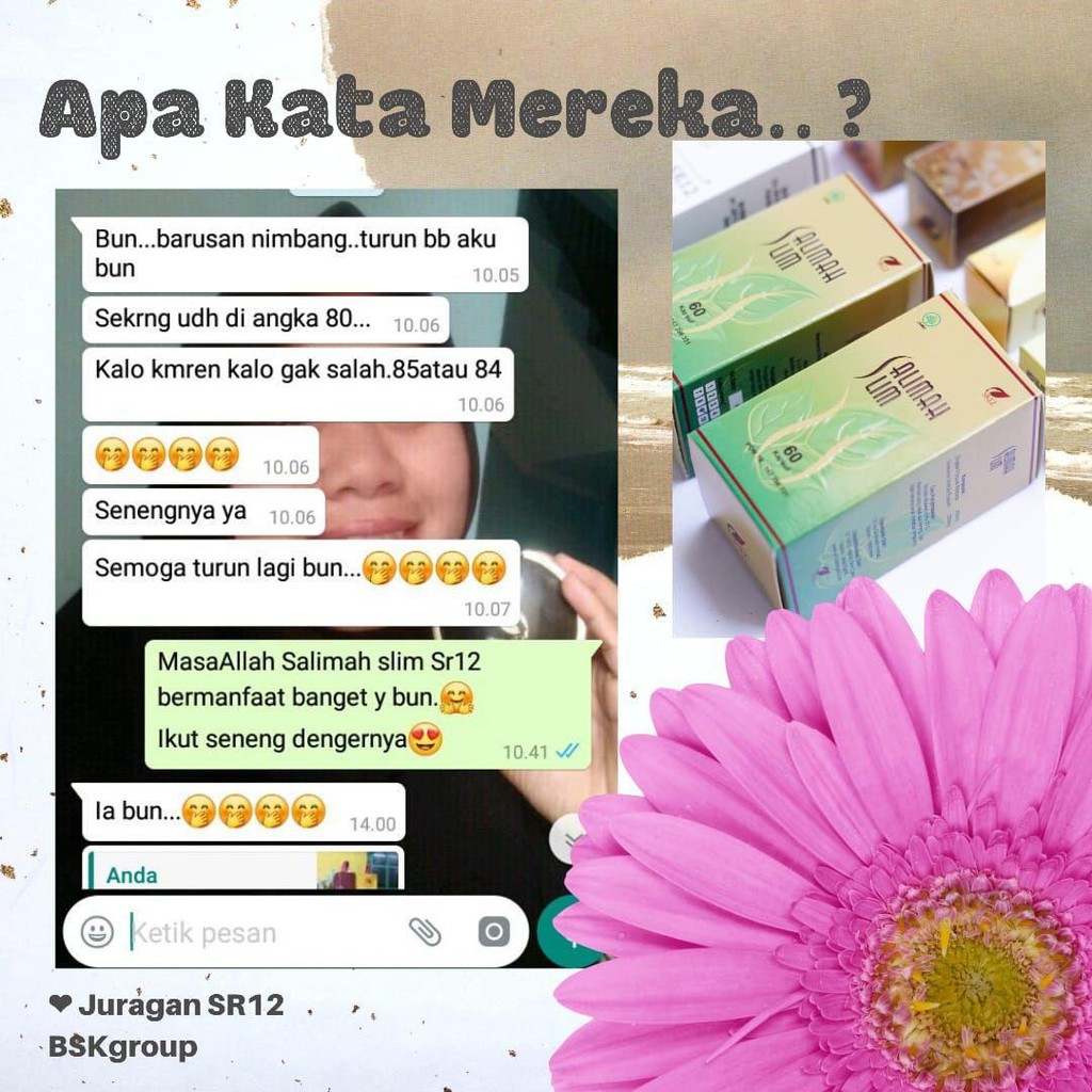 Paket Pelakor Pelangsing Badan Cepat dan Ampuh Peluntur Lemak Kotor BPOM Salimah Slim SR12 Original Perut Buncit Wanita Herbal Ori 100%