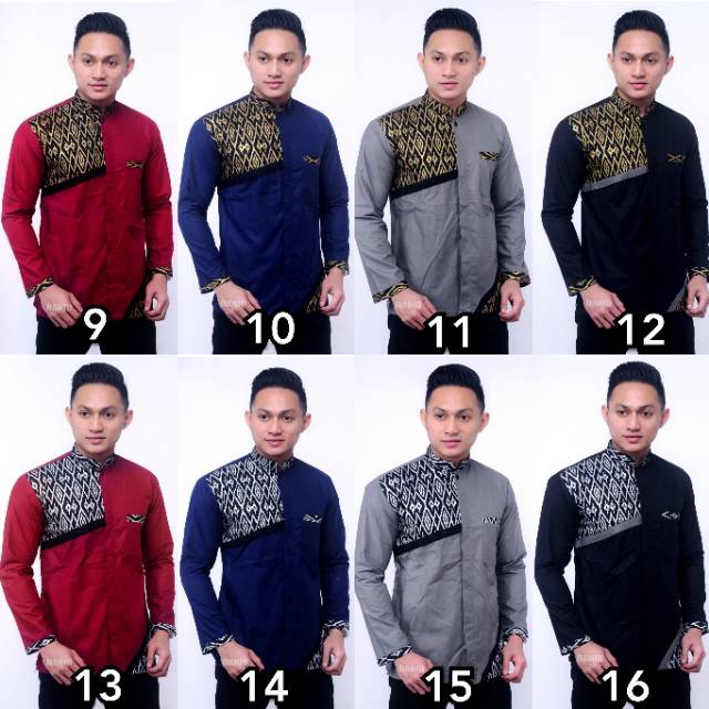 Baju Batik Pria Gus Azmi Syubbanul Muslimin Batik Katun Halus Hadroh Azzahir Hilwa Ala Santri Modern