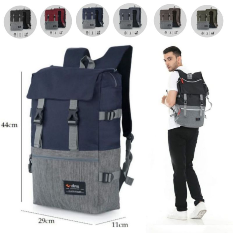 Tas Ransel Pria Elbrus Back Pack Original-Tas Distro Sekolah Kuliah Usisex Tas Ransel Laptop Tas Ransel outdor Kerja Hiking Running