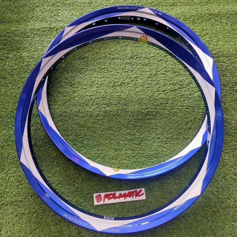 RING VELG AKRONT SPAIN WORLD CUP MOTIF MATAHARI BLUE UK 140 140 17