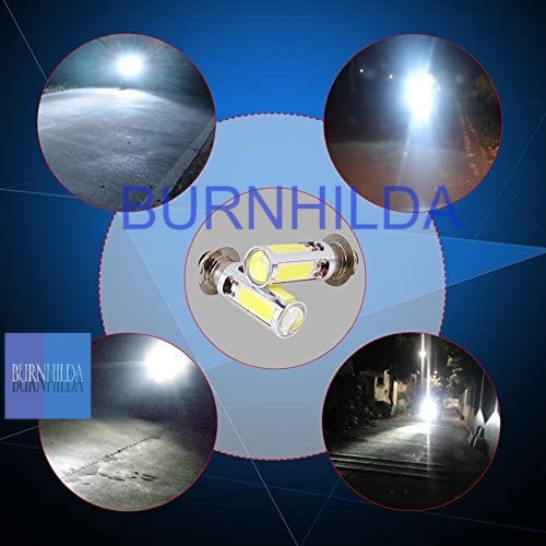 Lampu Motor Headlight LED H6M PX15D 7.5W 12V 6500K Motorcycle COB Light Bulbs, 2x 6000K White H6M COB LED Motor Bike/ATV Headlight Fog Light Bulb Super Bright PX15d P15D25-1 accesoris motor mobil burnhilda