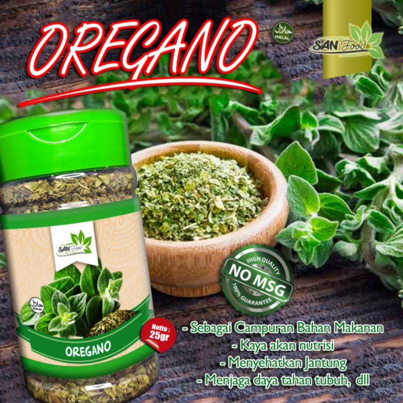 

Sanfood Oregano 25gr Botol Herba asli dan alami Seasoning penyedap rasa